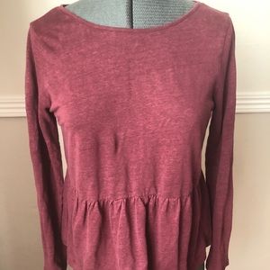 Madewell peplum top